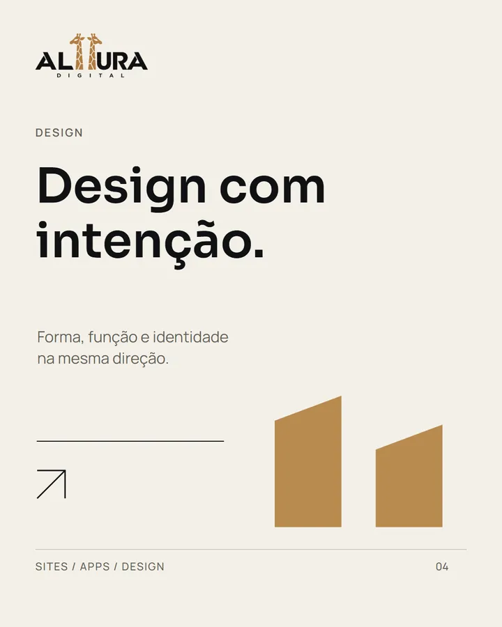 Post da ALTTURA sobre design para o Instagram