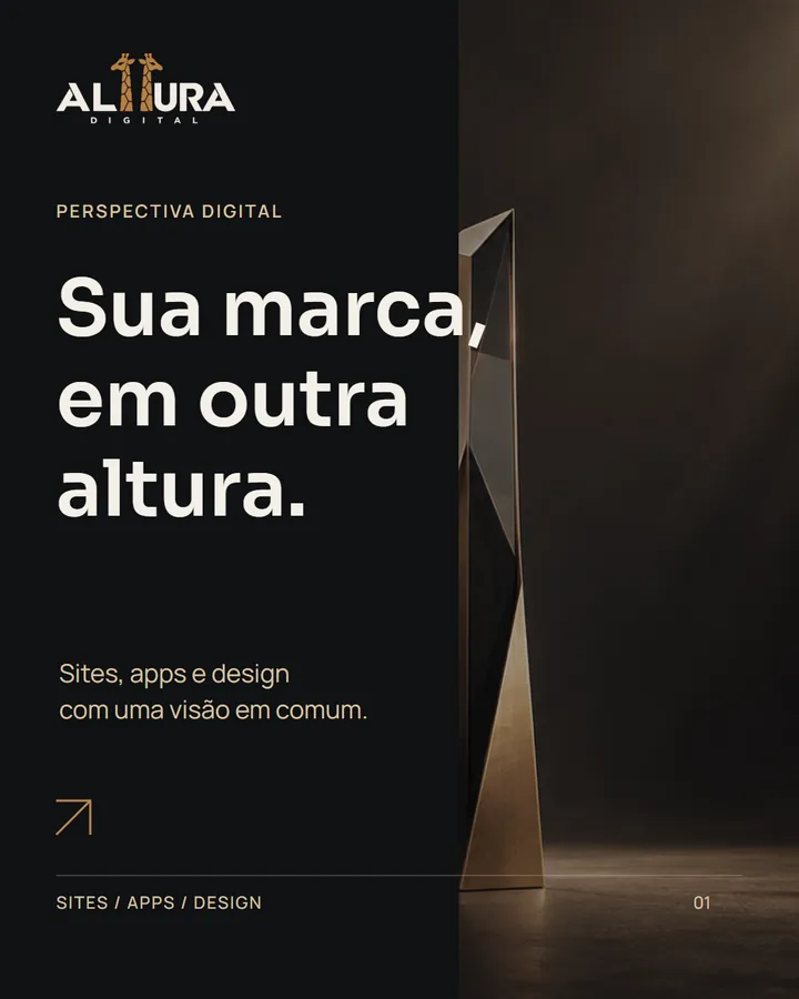 Post institucional da ALTTURA para o Instagram